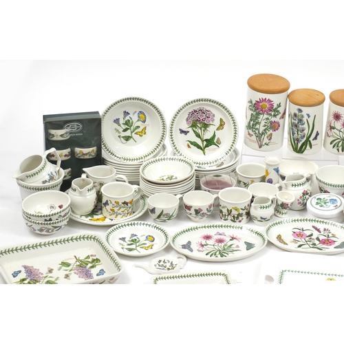 2075 - Extensive collection of Portmeirion Botanic Garden tea and dinnerware including cups, plates, storag... 