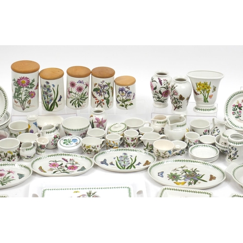 2075 - Extensive collection of Portmeirion Botanic Garden tea and dinnerware including cups, plates, storag... 