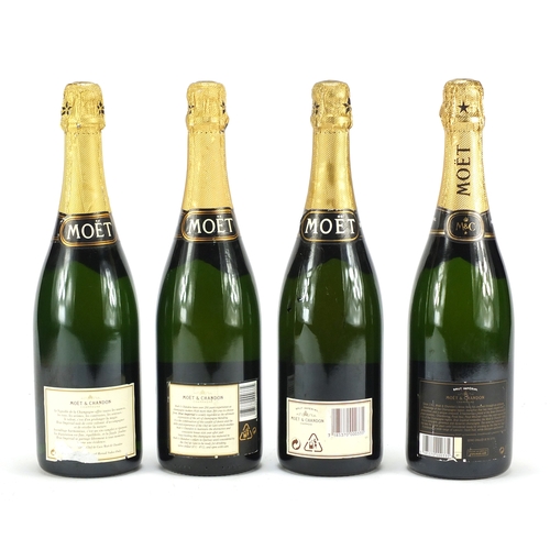 2051a - Four bottles of Moet & Chandon champagne