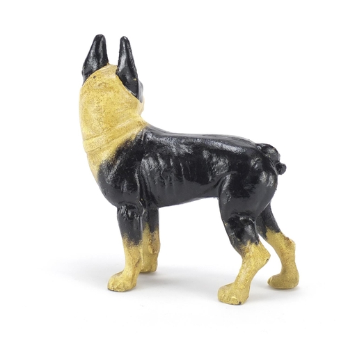 283 - Cast iron model of a french bulldog, 20cm high