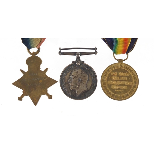 236 - British Military World War I trio awarded to 2334PTE.G.BROMLEY.R.A.M.C