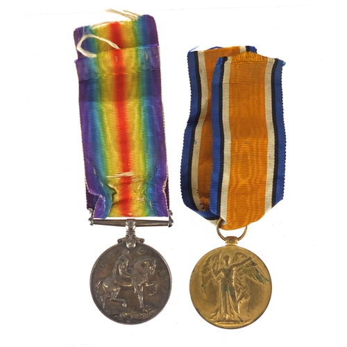 221 - British Military World War I pair awarded to K.43520P.J.SNITH.STO.1.R.N.