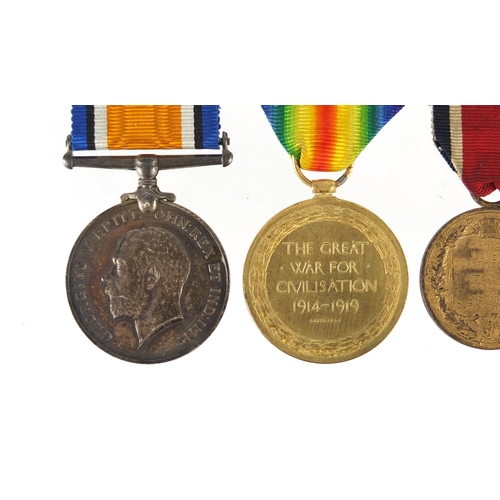 218 - British Military World War I pair awarded to 202030OTE.W.J.EDWARDS.S.STAFF.R. together with a commem... 