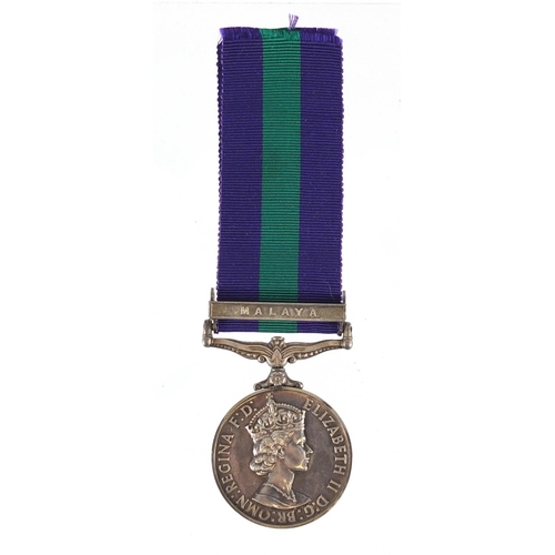 224 - British Military Elizabeth II general service medal with Malaya bar awarded to 23194051CFN.W.D.BROWN... 