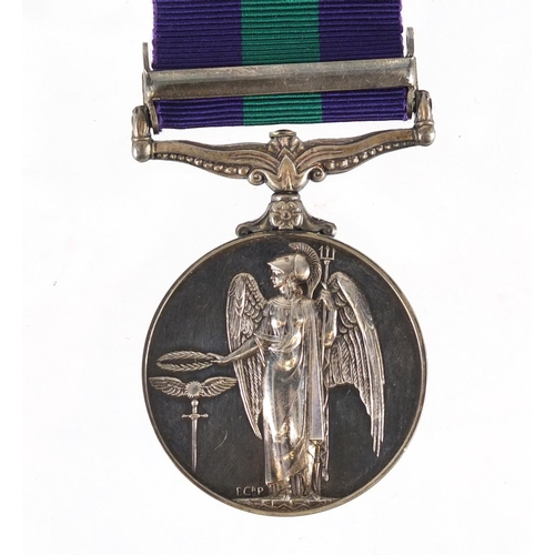 224 - British Military Elizabeth II general service medal with Malaya bar awarded to 23194051CFN.W.D.BROWN... 