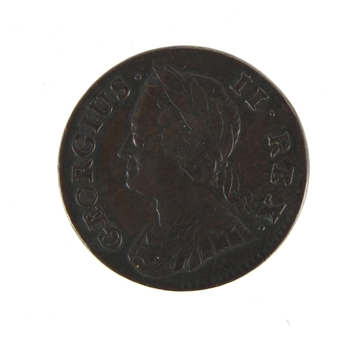 187 - George II 1744 half penny