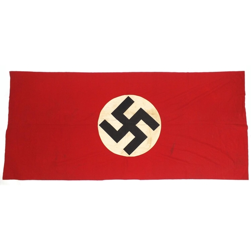 248 - German Military World War II flag with Swastika, 260cm x 117cm