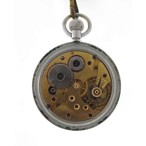 731 - Two British Military issue pocket watches - Frenca and Leonidas, both with engraved marks to the cas... 