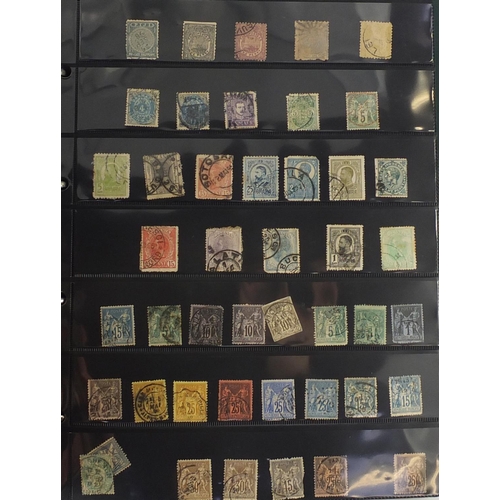 156 - 19th century and later World stamps arranged in an album including Hong Kong, China, United States o... 