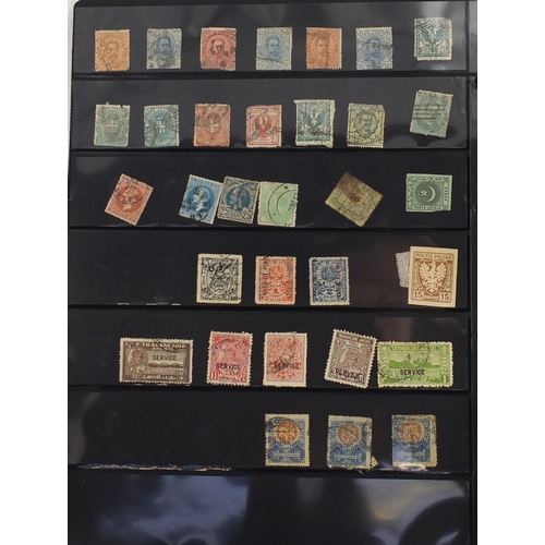 156 - 19th century and later World stamps arranged in an album including Hong Kong, China, United States o... 