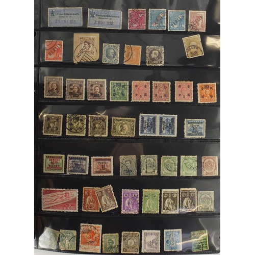 156 - 19th century and later World stamps arranged in an album including Hong Kong, China, United States o... 