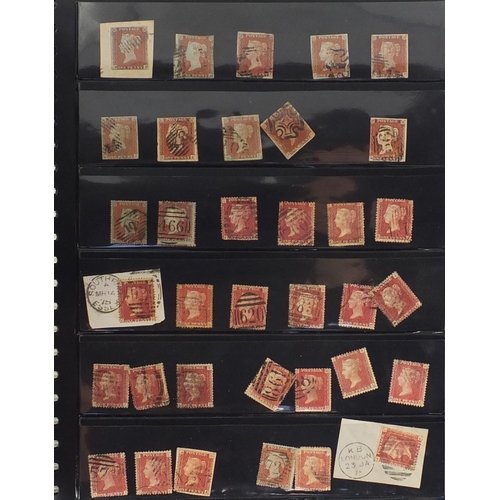 157 - 19th century and later Great Britain stamps arranged in an album, some mint unused including penny b... 