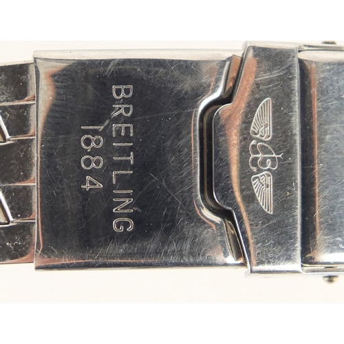 712A - Gentleman's stainless steel Breitling wristwatch strap, numbered 045, 16cm in length, 90.2g