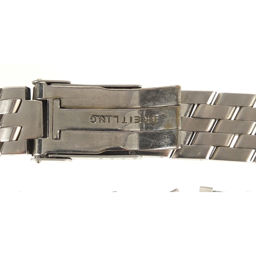 712A - Gentleman's stainless steel Breitling wristwatch strap, numbered 045, 16cm in length, 90.2g