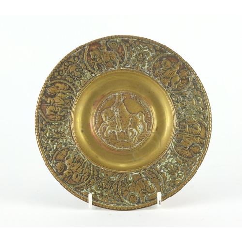 69 - Ferdinand III bronze relief plate, 18.5cm in diameter