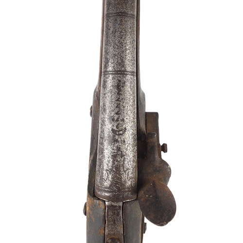 294 - Antique flint lock blunderbuss, 51cm length