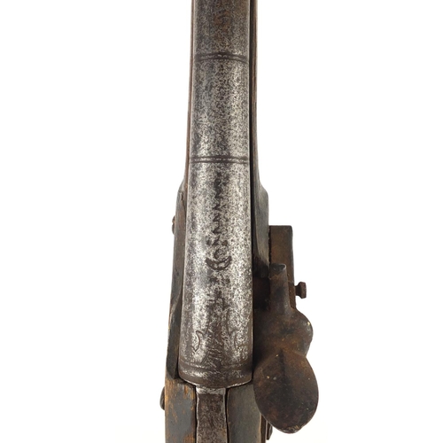 294 - Antique flint lock blunderbuss, 51cm length