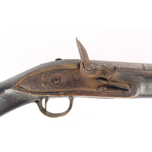 294 - Antique flint lock blunderbuss, 51cm length