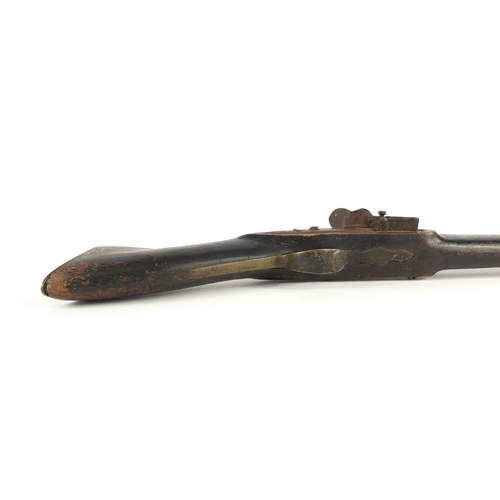 294 - Antique flint lock blunderbuss, 51cm length