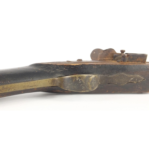 294 - Antique flint lock blunderbuss, 51cm length