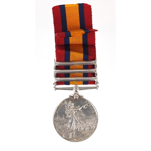 220 - Victorian British military South Africa medal with South Africa 1902, Orange Free State and Cape Col... 