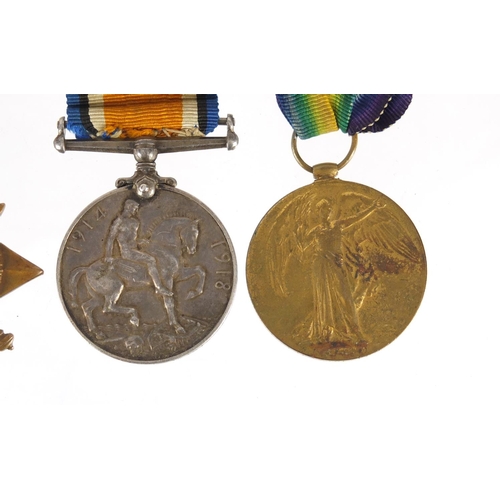 223 - British military World War I trio with Mons Star and 5th Aug-22 Nov 1914 bar, awarded to 4478 PTE.W.... 