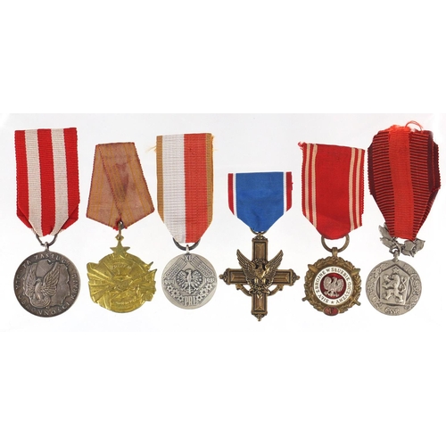 247 - Six foreign medals including Yugoslavia Order for Bravery