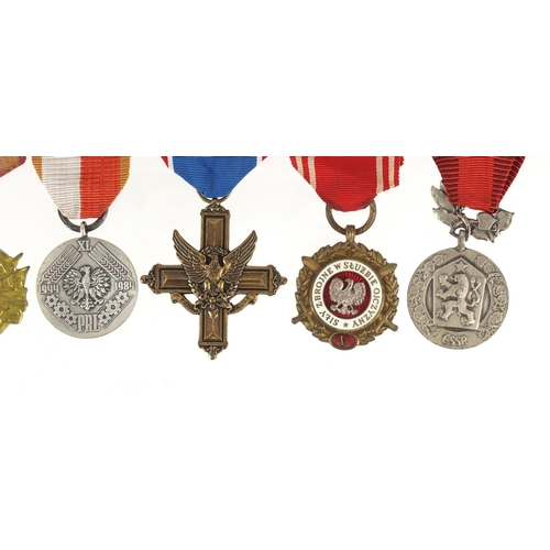 247 - Six foreign medals including Yugoslavia Order for Bravery