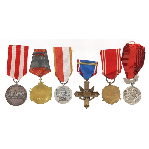 247 - Six foreign medals including Yugoslavia Order for Bravery