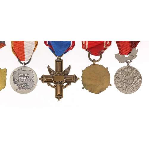 247 - Six foreign medals including Yugoslavia Order for Bravery