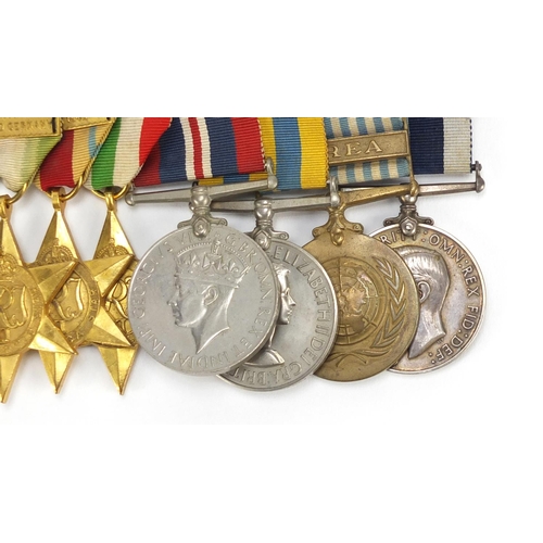 209 - British Military World War II Naval medal group with dress bar, relating to L S Hope including long ... 