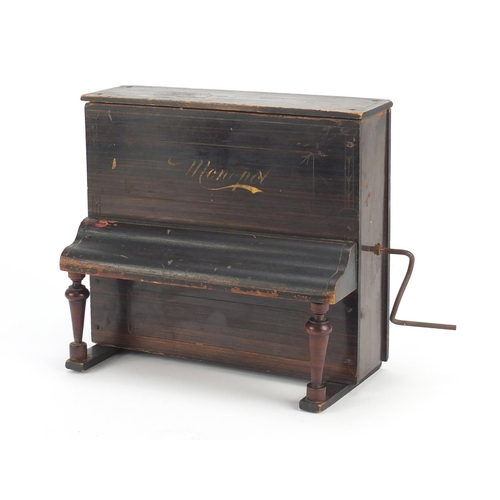 81 - Novelty Monopol polyphone in the form of a piano, 21cm high