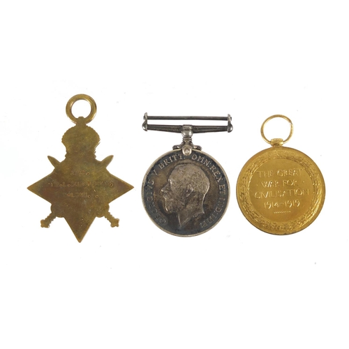 228 - British military World War I medal group relating to Leonard Quarterman including trio awarded to 32... 