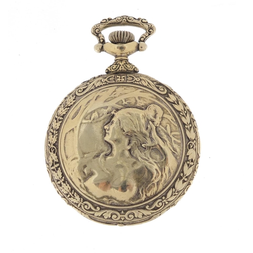 733 - Gentleman's Junghans pocket watch retailed by Thomas Russell & Son, numbered 124434 to the movement,... 