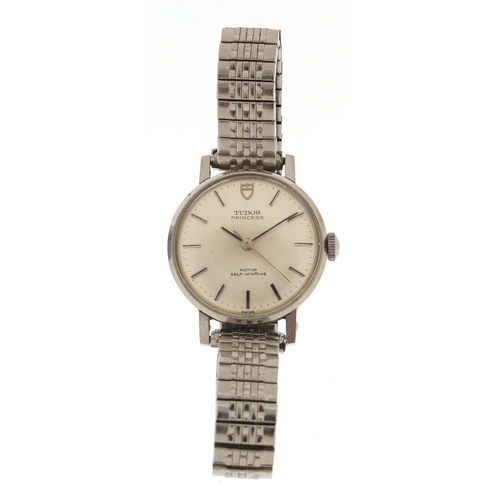 720 - Ladies Tudor Princess rotor self winding wristwatch, numbered 10040 580169, 2.6cm diameter