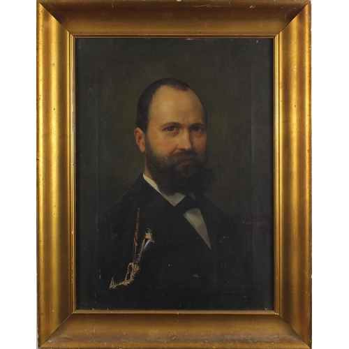 871 - Victoriano Codina Y Langlin - Head and shoulders portrait of a bearded gentleman, late 19th century ... 