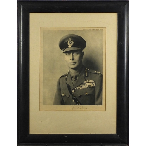 173A - Hugh Cecil portrait of George VI, signed in ink by George VI, dated 1948, published by Raphael Tuck ... 