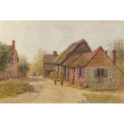 839 - William Pitt 1893 - Eckington, Worcestershire, watercolour, inscribed verso, mounted and framed, 53.... 