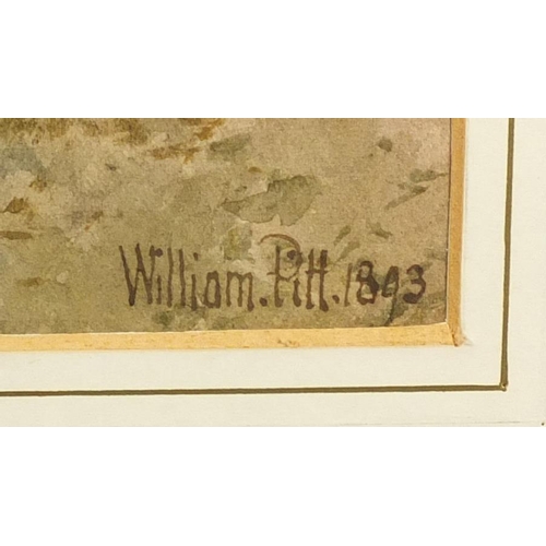 839 - William Pitt 1893 - Eckington, Worcestershire, watercolour, inscribed verso, mounted and framed, 53.... 