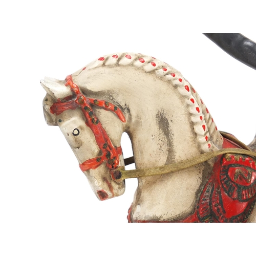 54 - Vintage Courvoisier advertising figure on horseback, 33.5cm high