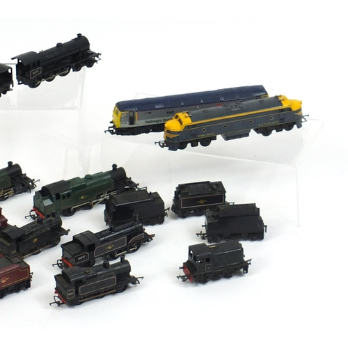 138 - 00 gauge model railway, locomotives and diesel engines including Lima, Tri-ang and Hornby