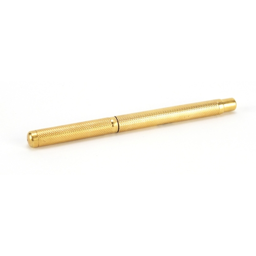 74 - Unmarked gold swan fountain pen by Mabie & Todd