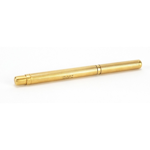 74 - Unmarked gold swan fountain pen by Mabie & Todd