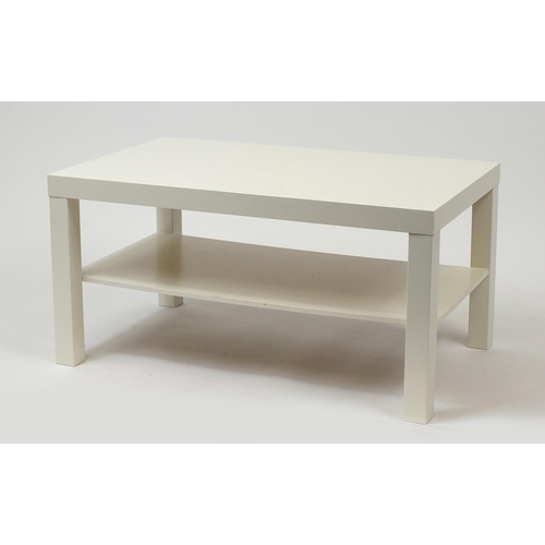 151 - Contemporary Ikea Lack coffee table, 45cm H x 90cm W x 55cm D