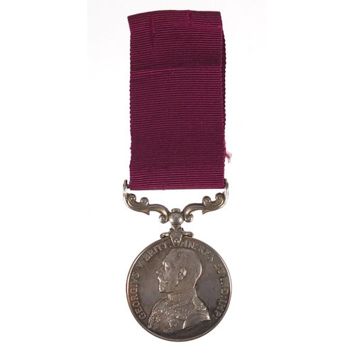 237 - British Military interest George V long service and good conduct medal, warded to STAFFSERGT.H.F.WEL... 