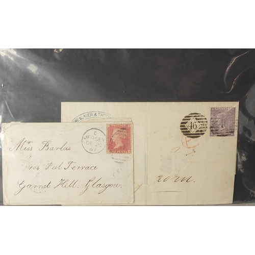 159 - Victorian and later postal history, arranged in an album including penny reds