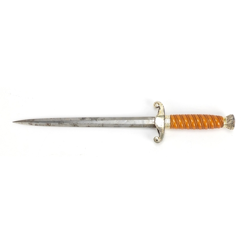 267 - German Military interest Army Officers dagger with scabbard by Waffen, 40.5cm in length