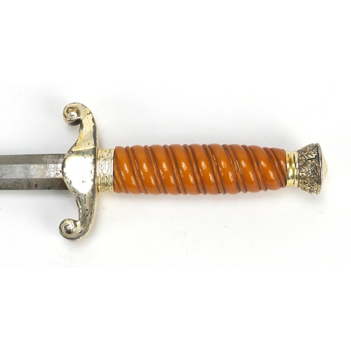 267 - German Military interest Army Officers dagger with scabbard by Waffen, 40.5cm in length