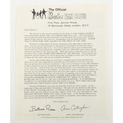 155 - The Beatles ephemera comprising the Winter Gardens Margate programme signed in ink by Paul McCartney... 