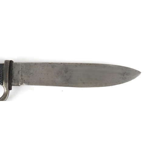 269 - German Military interest Hitler Youth dagger with sheath and impressed marks to the blade, 26cm in l... 